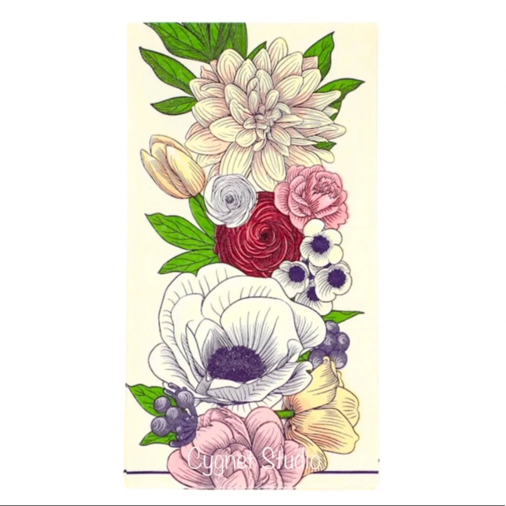 Farmhouse Floral Party Paper Guest Napkins, 16-ct